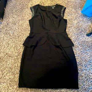 Forever 21 black peplum dress